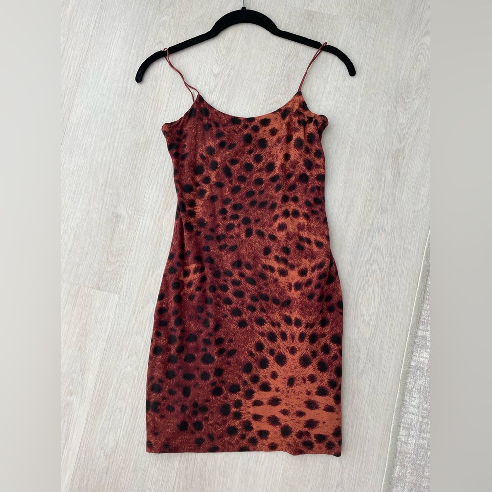 Wilfred Free leopard print mini dress